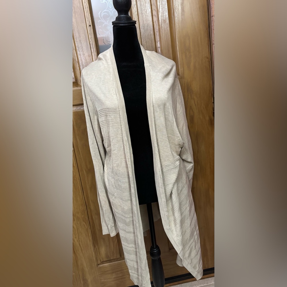 NWT 3x Calvin Klein Tan Open Front Cardigan